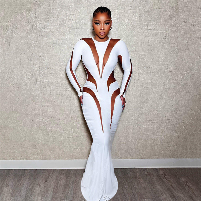 Sexy Cutout Mesh Dress