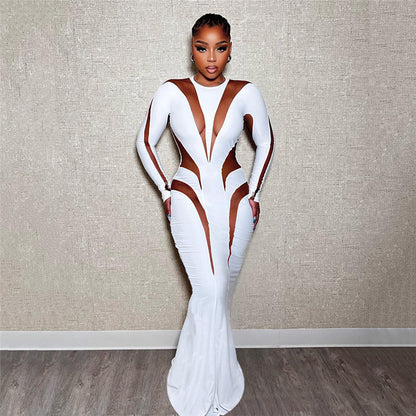 Sexy Cutout Mesh Dress