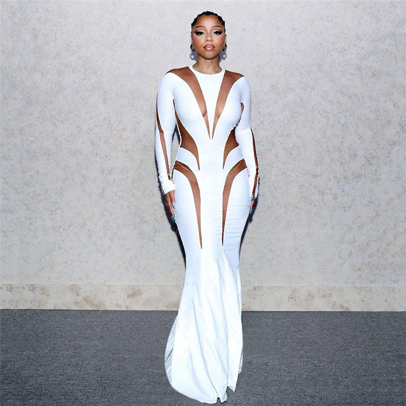 Sexy Cutout Mesh Dress
