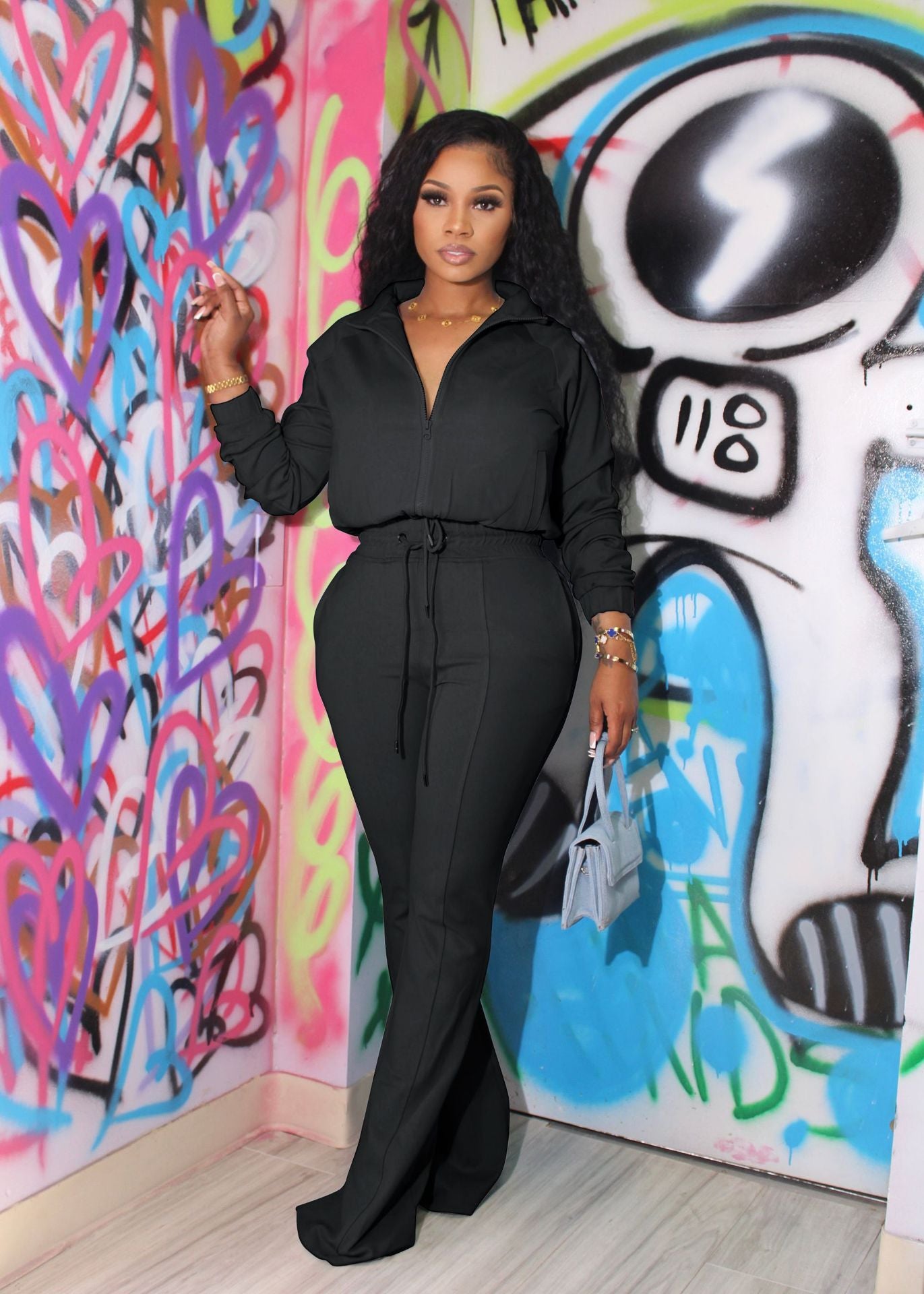 Casual Two Piece Outwear Set