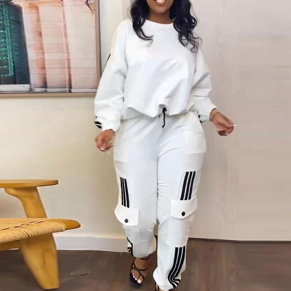 Casual Trousers Pullover Suit