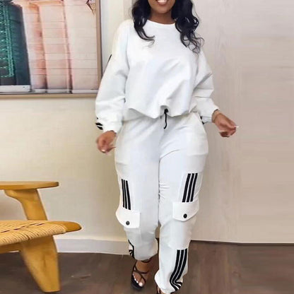 Casual Trousers Pullover Suit